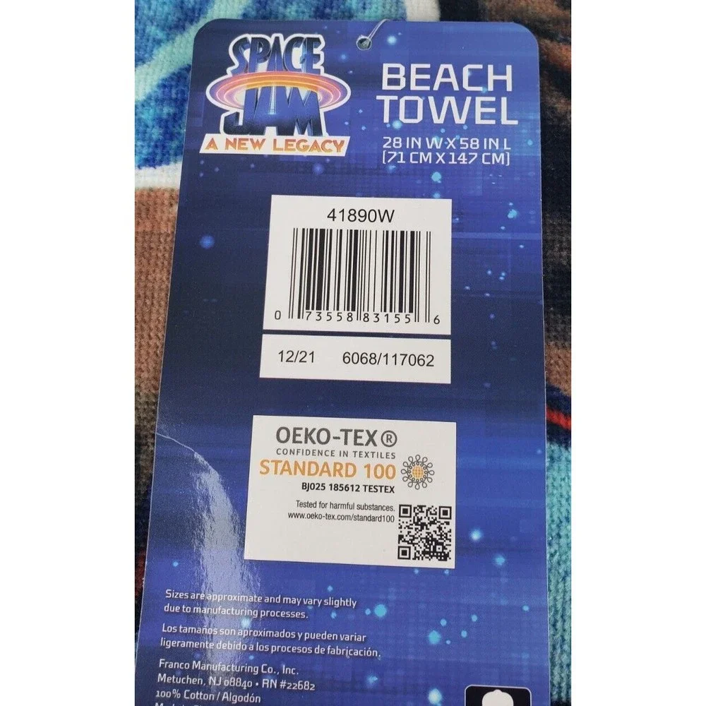 Lebron James Space Jam Beach Towel 